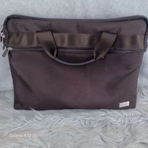 BRIC'S Pininfarina 16" Laptoptasche Tasche Lederriemen taupe braun weiche Innenseite