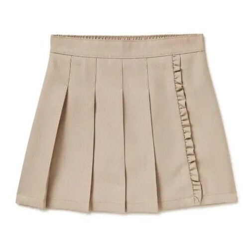 【WONDER WONDER】Muggs Basic Pleated Mini Skirt Wonder Nation Girls School Uniform Pleated Ruffle Scooter