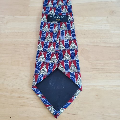 Countess Mara Men's Multicolor Neck Tie 100% Silk 58"x4" Made In USA - Bild 5 von 10