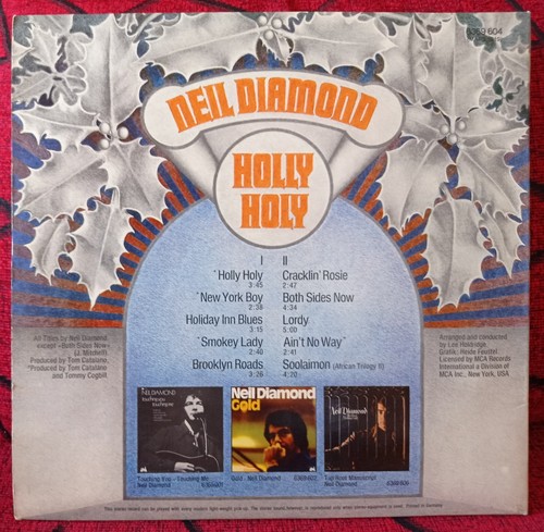 NEIL DIAMOND ** Holly Holy ** ORIGINAL 1970 GERMANY GATEFOLD LP - Picture 2 of 5