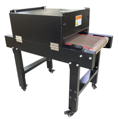 3500W Small T-shirt Conveyor Tunnel Dryer 3.9ftx18.5in Belt Screen DTF Printing
