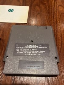 Top Players Tennis (Nintendo Entertainment System, 1990) NES Cartridge Manual