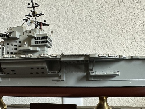 USS Forrestal CV-59 Aircraft Carrier Model Navy Scale 1/700 Desk Wooden Model - Picture 14 of 24