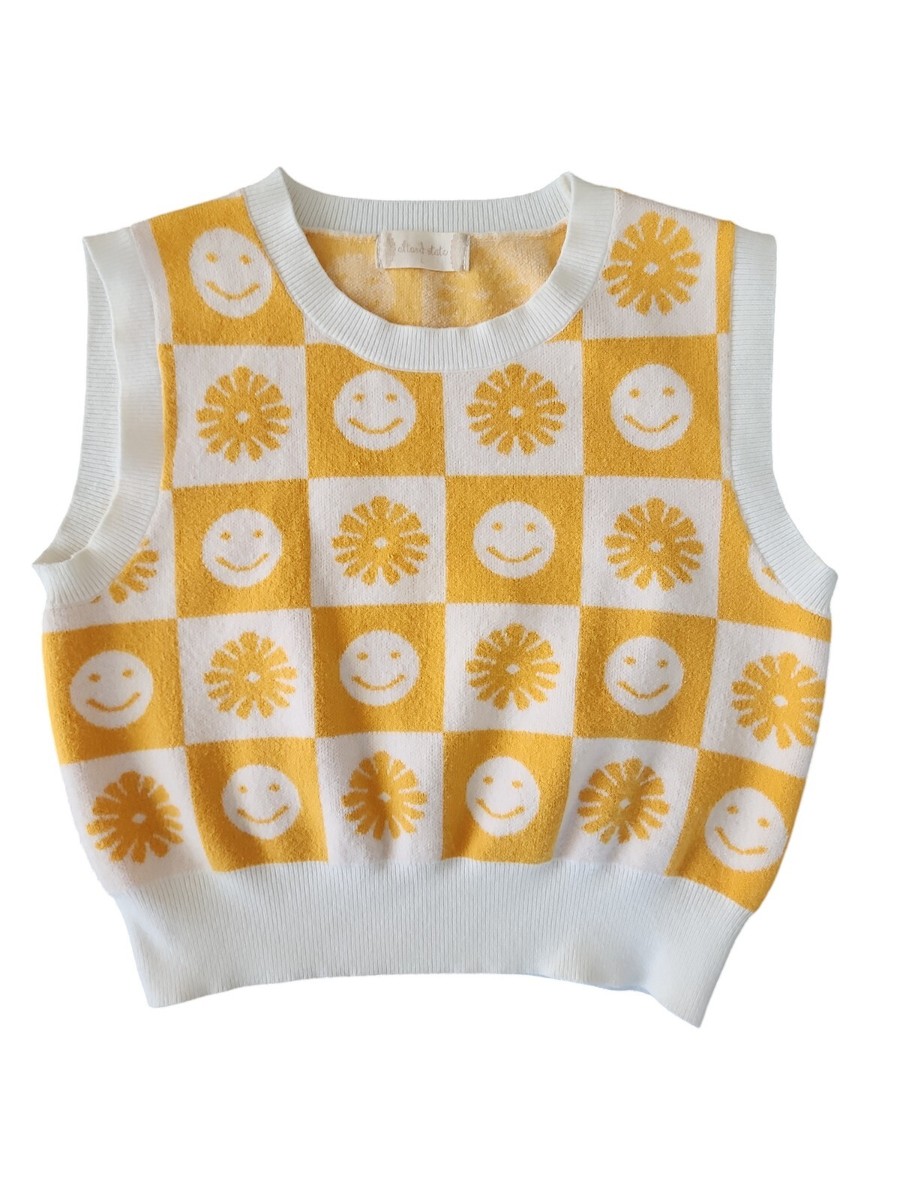 トップス YENN DOUBLE FACE KNIT VEST トップス YENN DOUBLE FACE KNIT VEST YENN】DOUBLE FACE KNIT