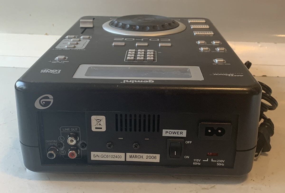 GEMINI CD Player CDJ-02 | eBay