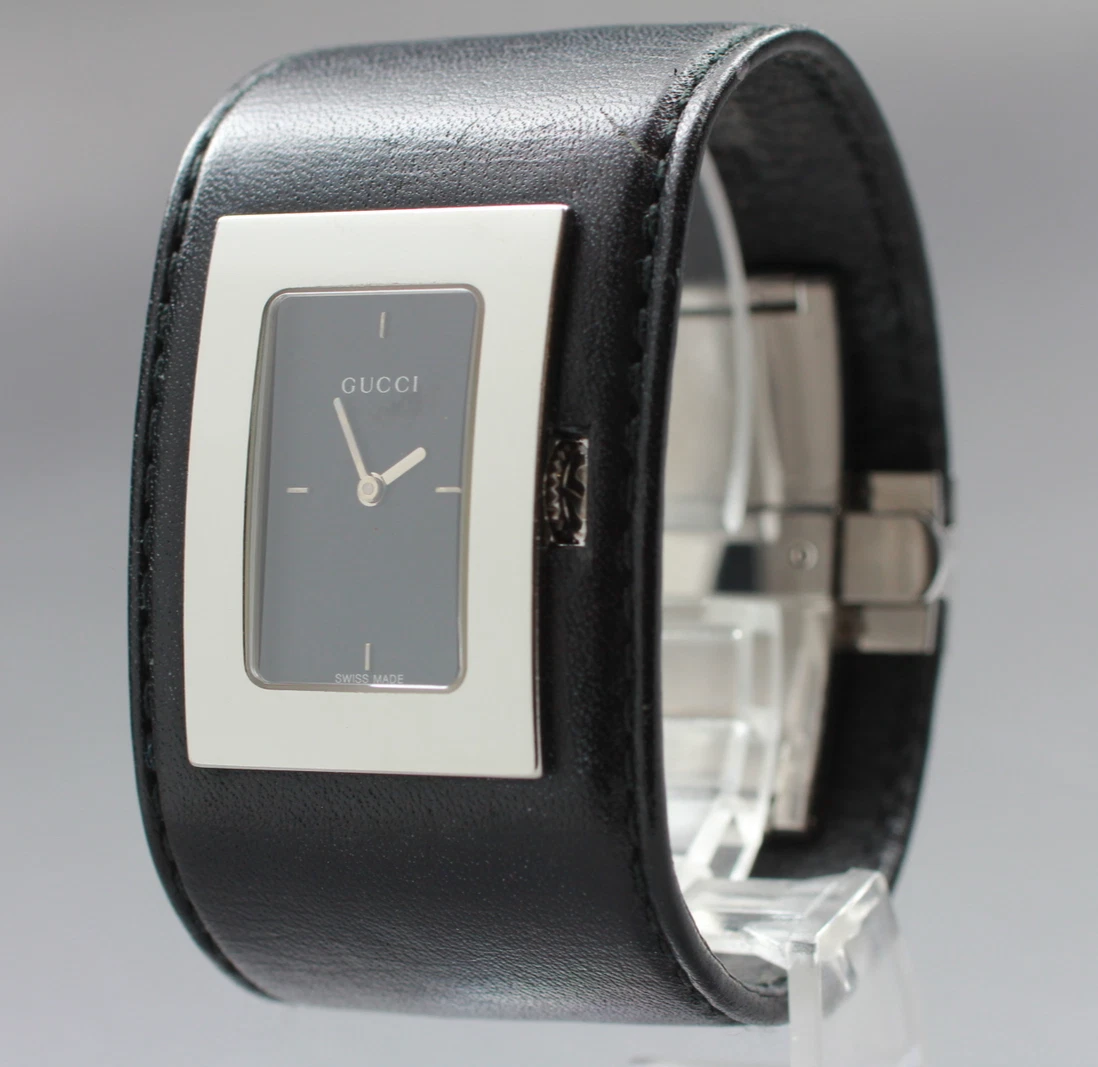 [Presque comme neuve] Montre pour femme Gucci 7800L cadran noir quartz 24 mm du Japon
