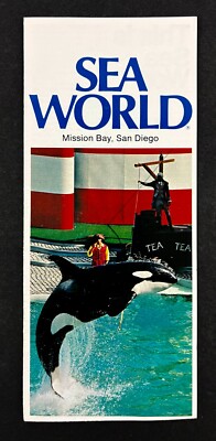 1970s Sea World Mission Bay San Diego Calif Theme Park Vintage Travel Brochure