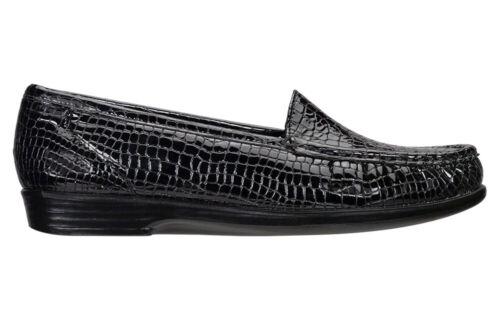 Scarpe donna SAS Simplify Black Croc 12 strette nuove con scatola salva - Foto 3 di 4