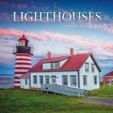  Lighthouses 2025 Wall Calendar