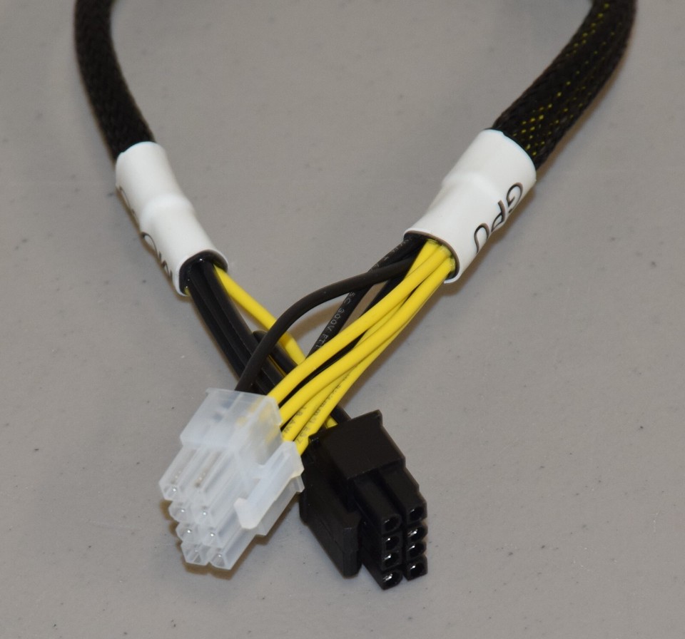 Dell R720 Risers Custom Riser to EPS 12V Power Cable Dell PowerEdge R720 R730 Tesla M40 ...