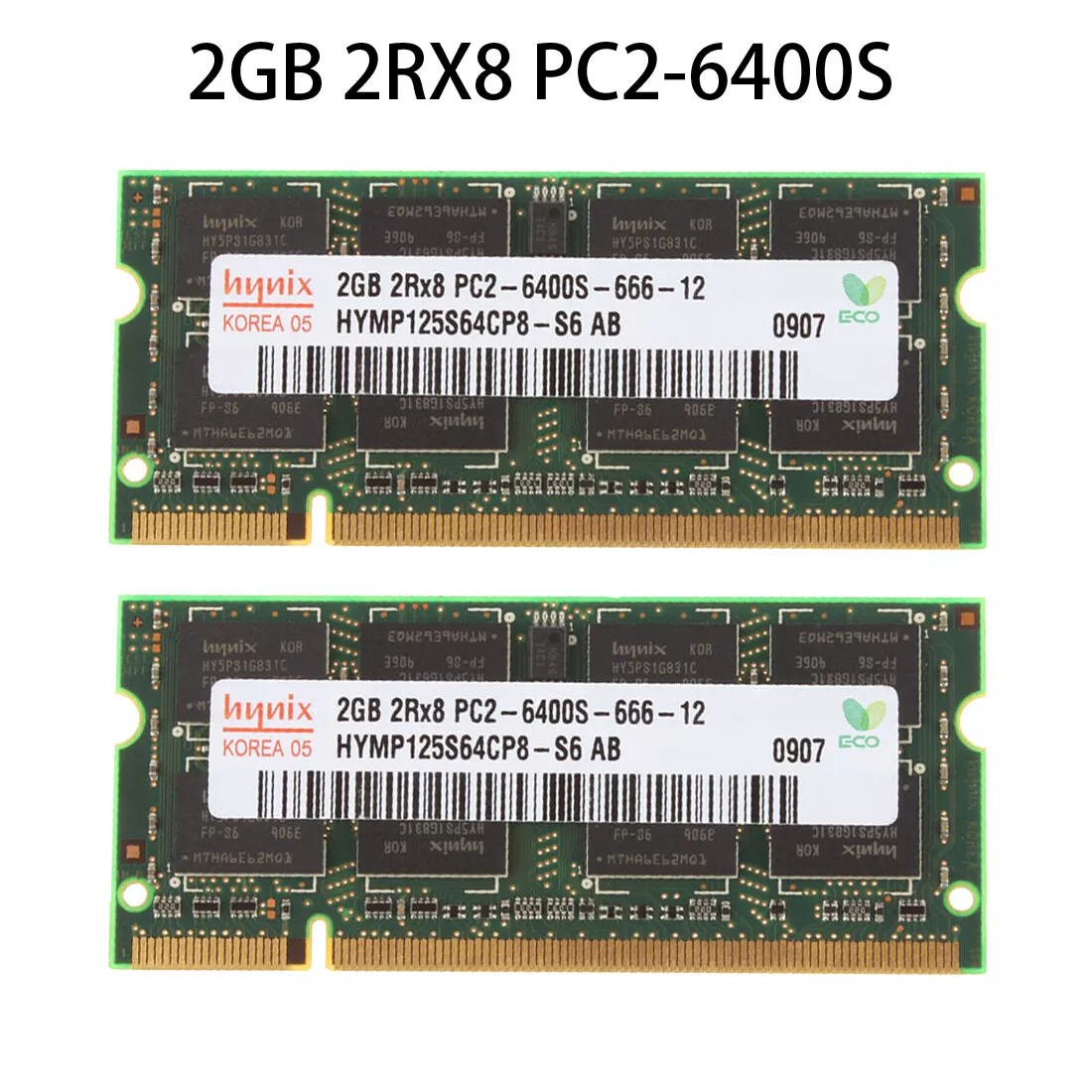 hynix 2GB 4GB 8GB PC2-6400S 2RX8 DDR2-800MHz 200PIN SODIMM Laptop