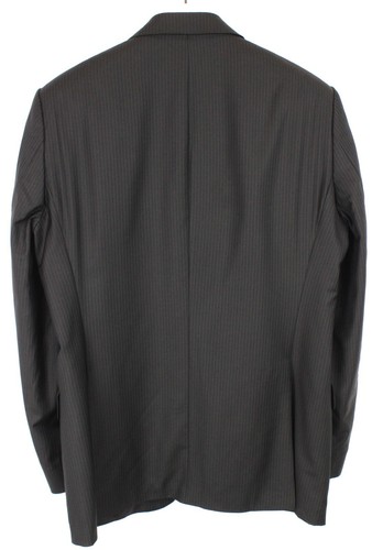 HUGO BOSS Gable / Vegas Blazer Men's US 40R Wool Pinstriped Single Breasted Logo - Picture 2 of 14