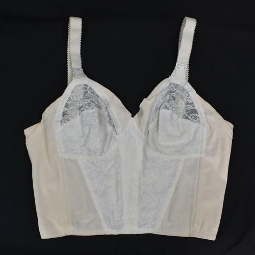 Sujetador Largo Angela Vintage Blanco Bustier 34B Estilo P570 con Caja Original - Imagen 2 de 12