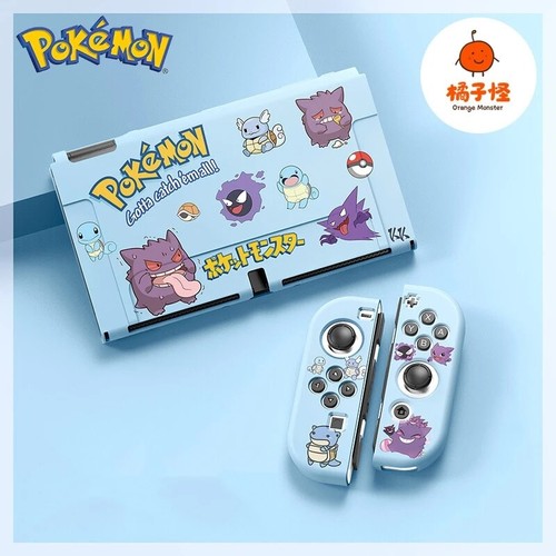 Pokemon Case And Protection Joy Con For Nintendo Switch Oled Charizard Gengar - Picture 19 of 25