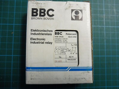 1 x BBC Petercem Taktgeber C 463.00; VDE 0435; IGrC/250