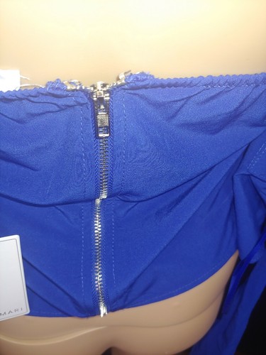 NWT Lulumari Women Blue Strapple Corsette top Small NWT - Picture 7 of 9