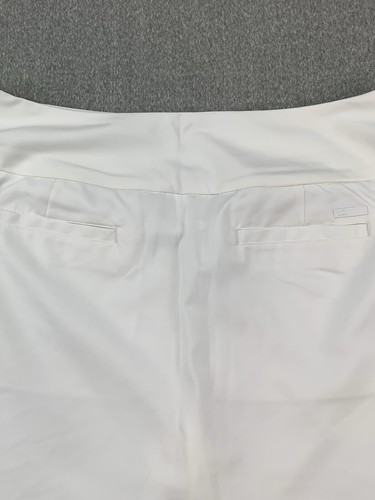 Adidas Athletic Golf Skirt Skort Womens LL White Built in Shorts U365 Stretch - Picture 8 of 22