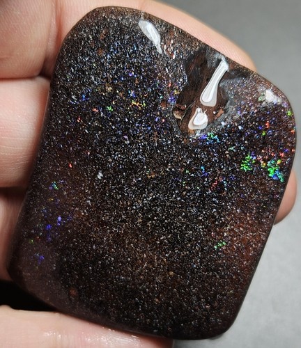 Opal Rub Winton Fairy Multicolour Matrix Treated 187.5 Ct Lapidary Opal Rough - Picture 2 of 22