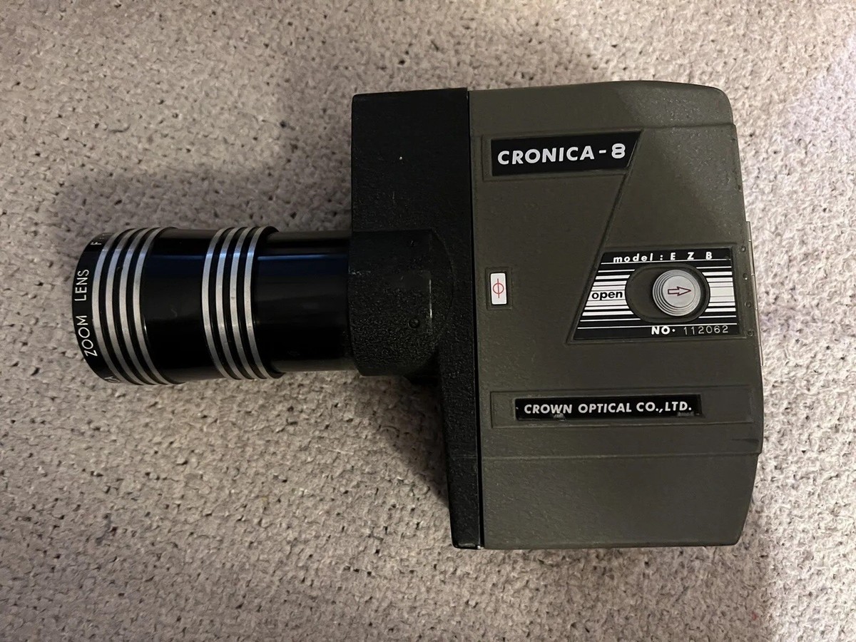 Vintage Crown 8 Model EZS 8mm Movie Camera Zoom Lens Used | eBay