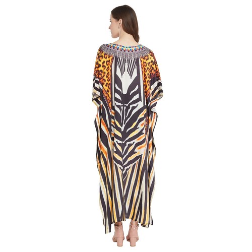 Women Plus Size Loose Kaftan Tunic Dress Hippy Kimono Sleeve Caftan Tunic Tops - Picture 230 of 809