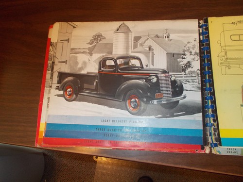 Chevrolet 1940 álbum de concesionario de camiones raro libro en espiral solo en concesionario - Imagen 5 de 11
