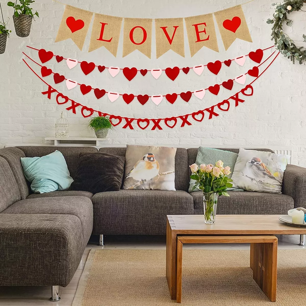 Valentines day on sale room decor
