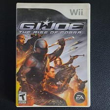 Nintendo Wii G.I. JOE The Rise of Cobra Video Game Box Disc Brochure Untested