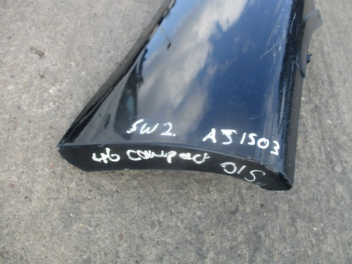 BMW E46 3 SERIES COMPACT SIDE SKIRT DRIVER SIDE SCHWARZ 2 BLACK AJ1503 - Picture 2 of 7