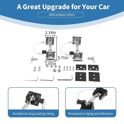 for Jeep JK Hood Latches with Lock, Aluminum Hood Catch for Jeep Wrangler JK ... - Picture 5 of 7