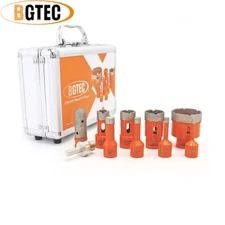 Diamond Drill Bit Set Hole Saw Kit for Porcelain Granite Marble Angle Grinder