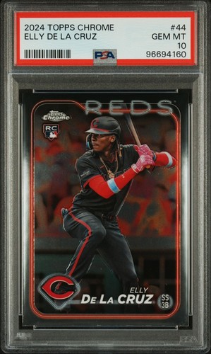 Bowman #22 2024 Topps Chrome Elly De La Cruz Rookie Card – PSA 10