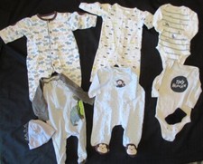 Baby Boy lot of 7 mix items Okie Dokie, Gerber, Carter's size 3 mos