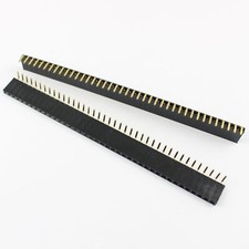 2pcs 2.54mm 40 pin right angle female single row header strip E10
