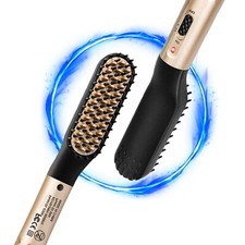 Beard Straightener for Men   Fast Heated Brush, Electric Hot Comb for Grooming