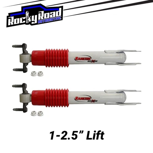 Rancho Front Shocks (2) for 11-23 Chevy Silverado GMC Sierra 2500/3500HD 1-2.5”