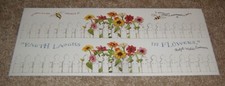Colorbok Border Sticker Sheet Susan Branch....Picket Fence w/Flowers. HTF