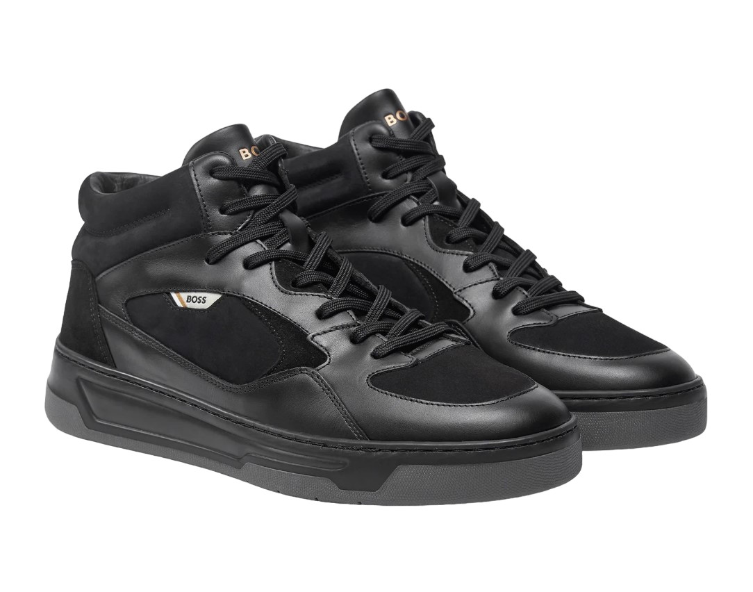 HUGO BOSS MENS BLACK TENNIS SHOE BALTIMORE HITO NUMX 50529517005