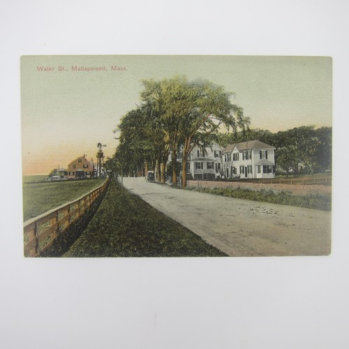 Postcard Mattapoisett Massachusetts Water Street Farm Houses Antique Unposted - Picture 7 of 12