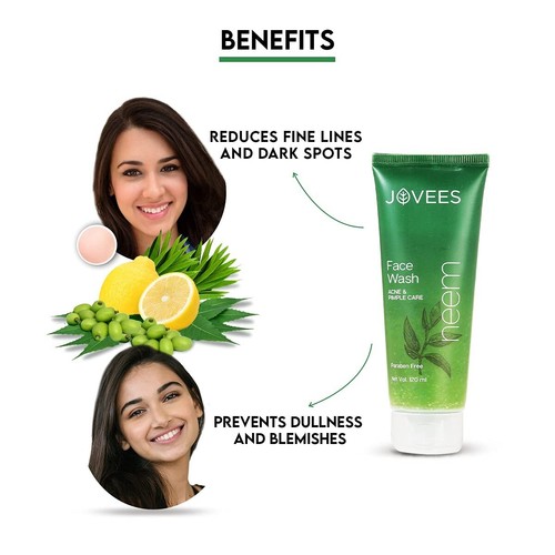 Jovees Herbal Neem Face Wash 120 ml fs - Picture 3 of 3