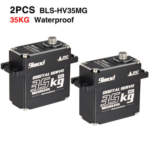 9imod Waterproof BLS-HV35MG 35KG 180° Digital Brushless Servo for RC Car Boat US - Picture 4 of 25