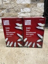 Home Accents Holiday 20 ft. 100-Lights Incandescent Mini Lights SET OF 2 Boxes