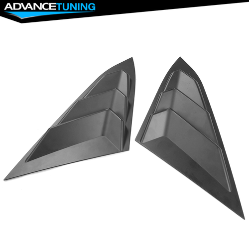 Fits 16-21 Honda Civic Sedan Quarter Side Window Louvers Sun Shade Cover ABS - Imagen 4 de 10