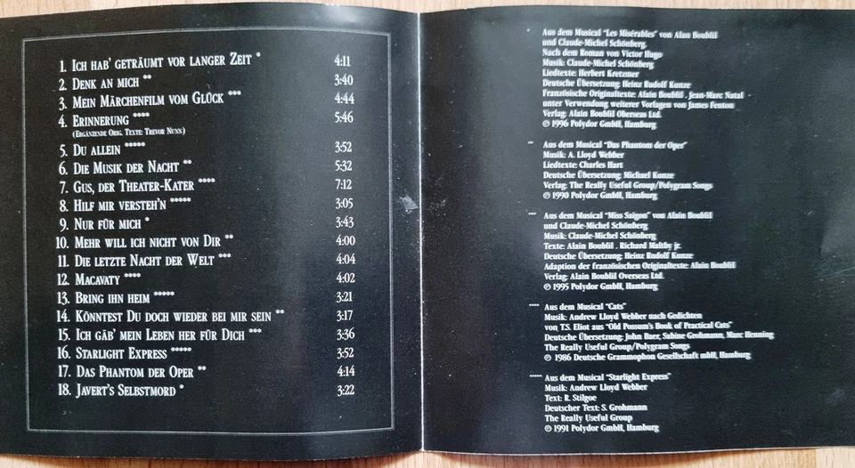 MUSICALS Die Höhepunkte CATS DAS PHANTOM DER OPER MISS SAIGON STARLIGHT EXPRESS - Bild 4 von 4