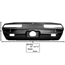1969 Camaro Tail Light Lamp Panel w/ Back Up Light Holes Rally Sport RS Dynacorn