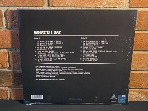 RAY CHARLES - What'd I Say, Import 180 Gram BLACK VINYL LP New & Sealed! - Picture 2 of 7