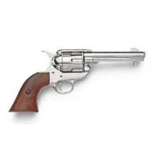 Denix M1873 Colt 45 Peacemaker Fast Draw Replica - Nickel Finish