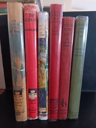 Biggles Books x 6 - W.E. Johns - Camel Squadron, Black Peril, Boy Biggles etc - Picture 2 of 12