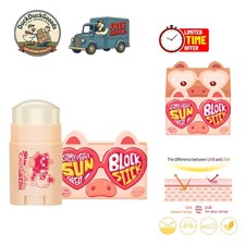 Moisturizing SPF 50 Face Stick by Milky Piggy - Lightweight  Travel-Friendly