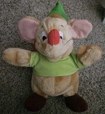 Vintage Cinderella Disney 12" GUS the MOUSE Stuffed Animal Plush Toy