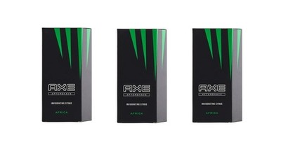 (pack of 3) AXE AFRICA AFTER SHAVE EUROPEAN VERSION 100ML 3X100ML  FREE SHIPPING